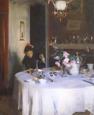 John Singer Sargent The Breakfast Table (mk18) Sweden oil painting art